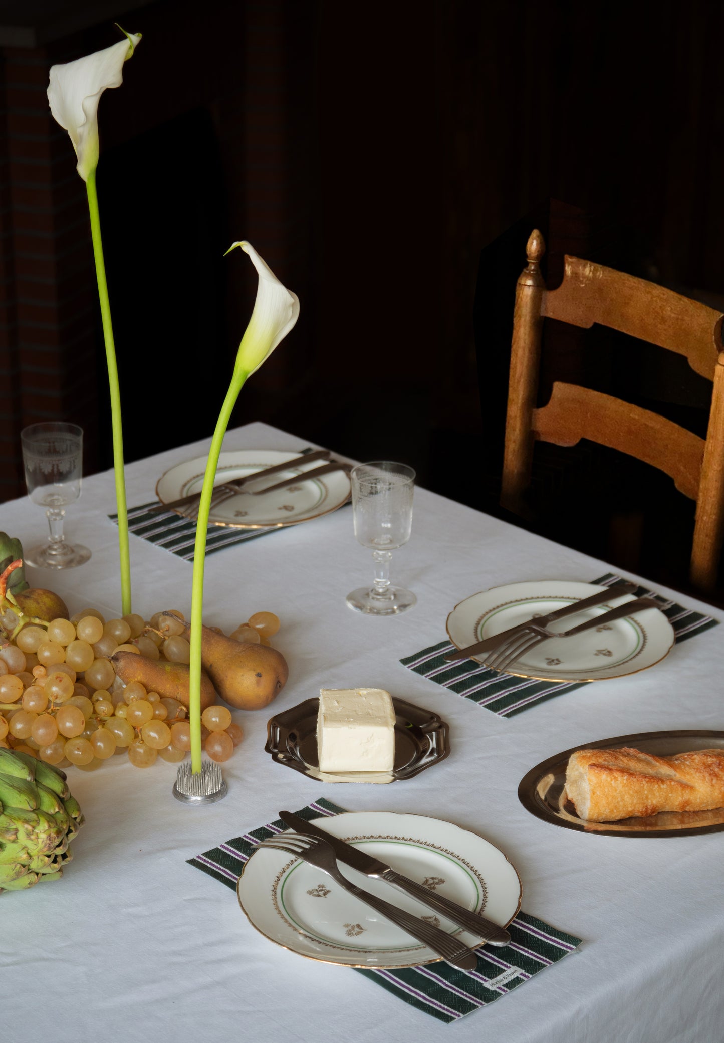 Stylish cocktail napkin on an artfully set table — perfect for hosts who care about the vibe